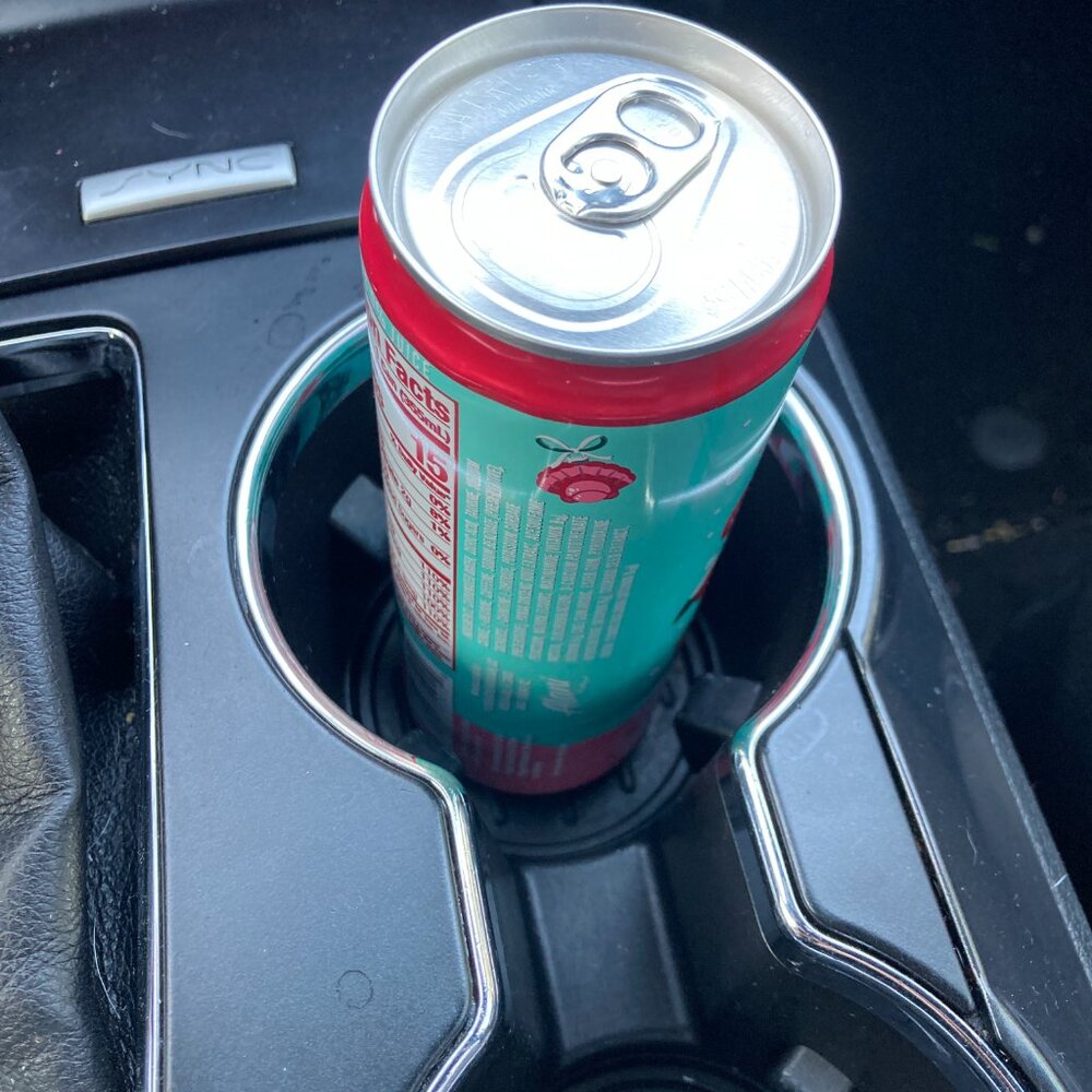 Universal Cup Holder and Cup Holder Insert Cars Trucks Vans Slim Cans Black - Picture 3 of 11